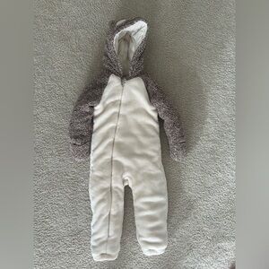 Cozy Cream and Gray Kids One Piece